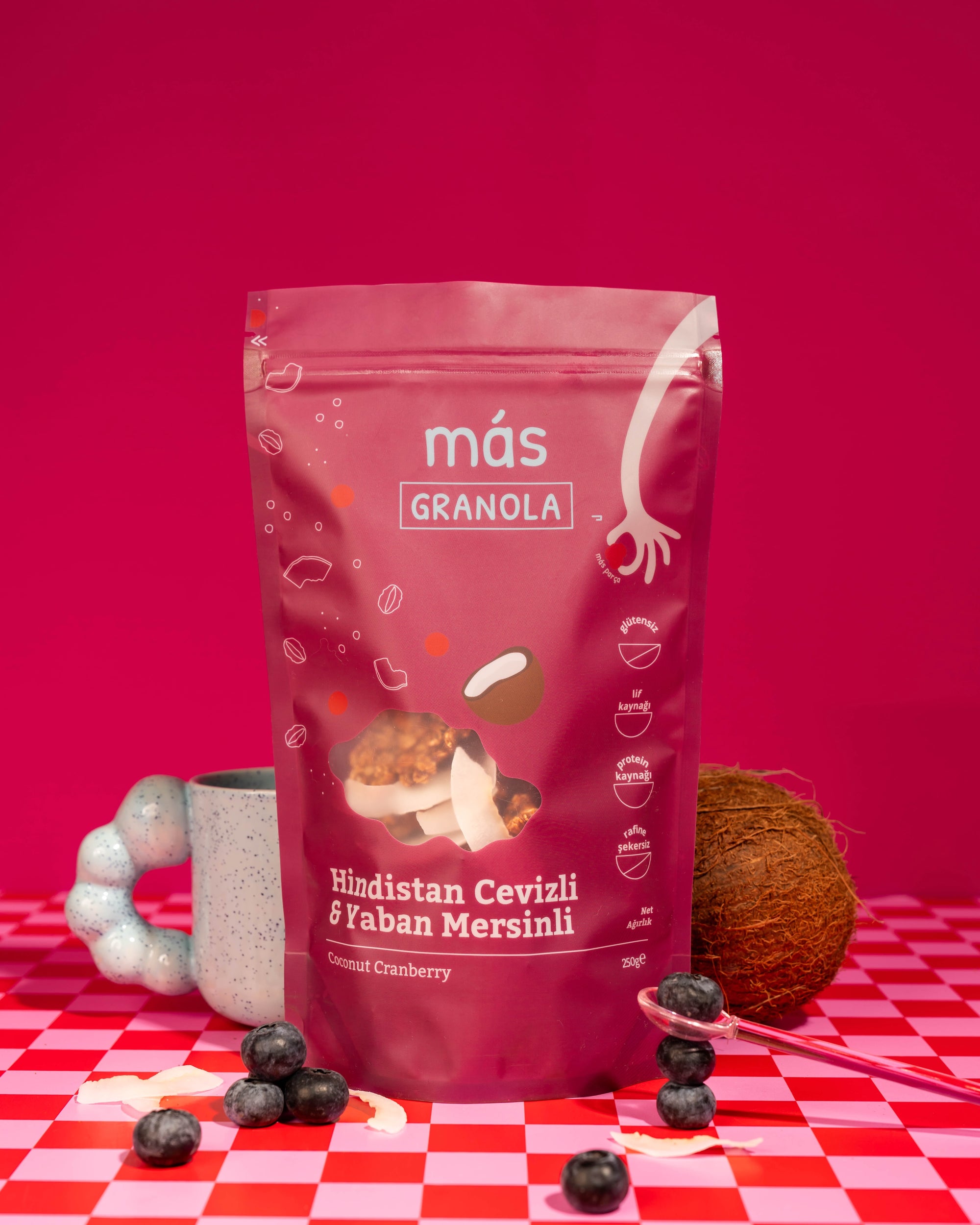 Coconut Cranberry Granola 250gr 3 pack